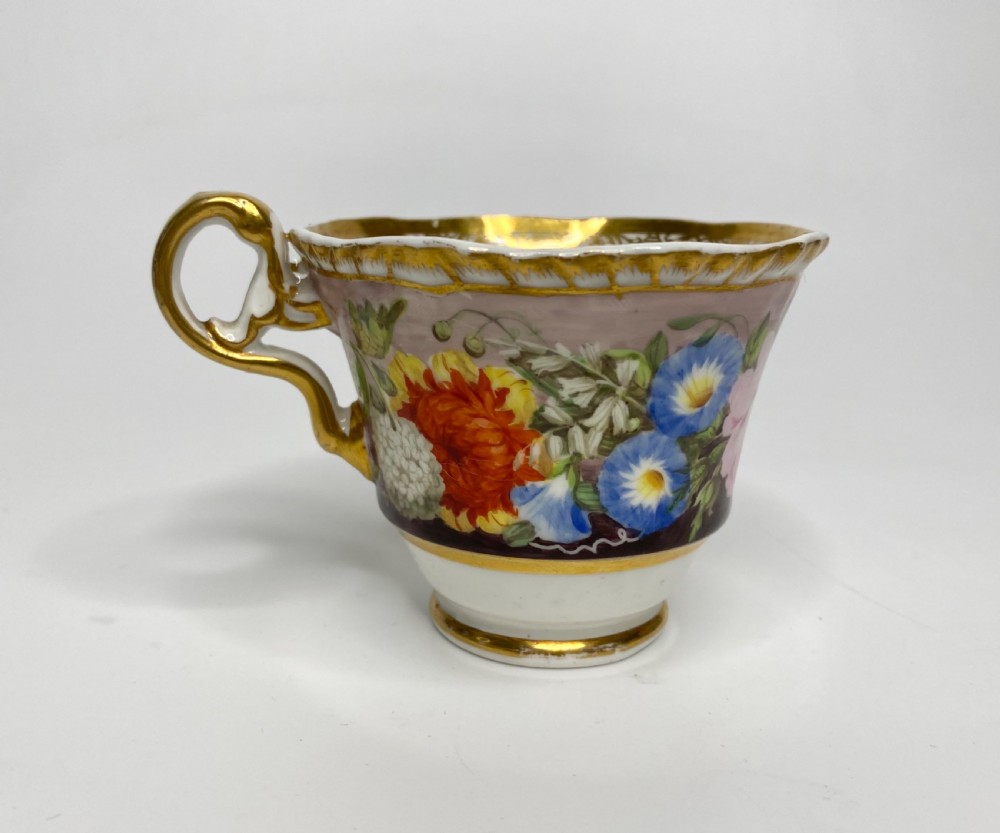 Spode porcelain trio, c. 1825. View XIV