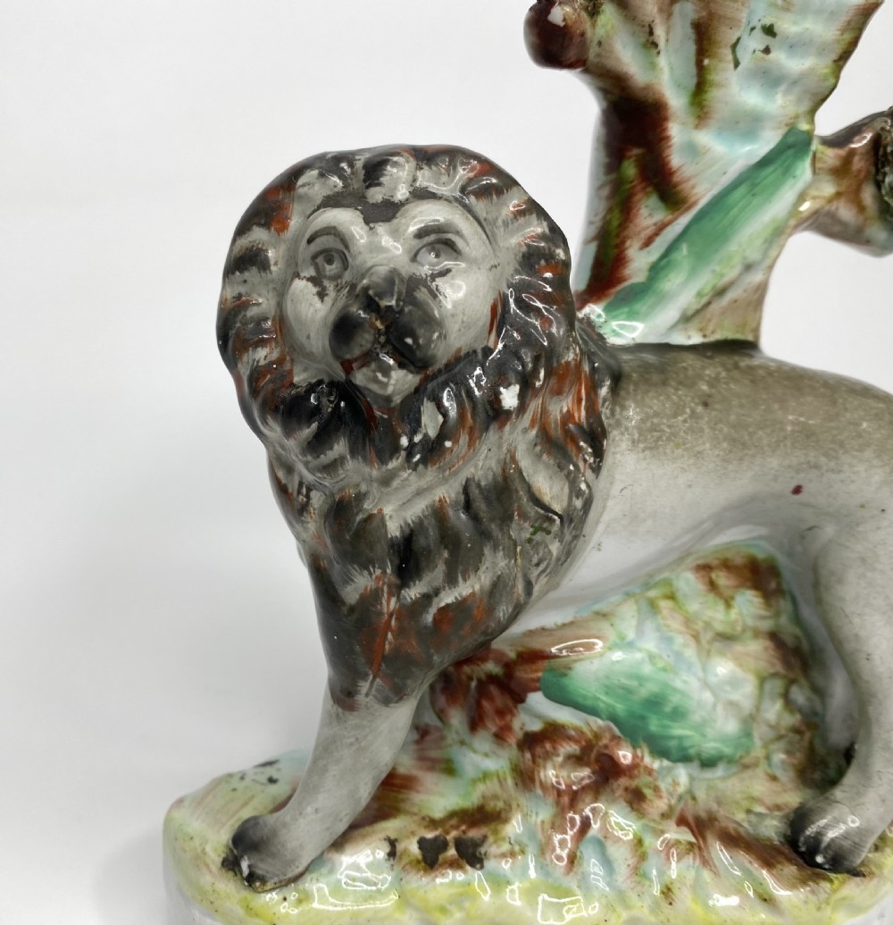 Staffordshire Lion spill vases, Thomas Parr factory, c. 1850. View XII