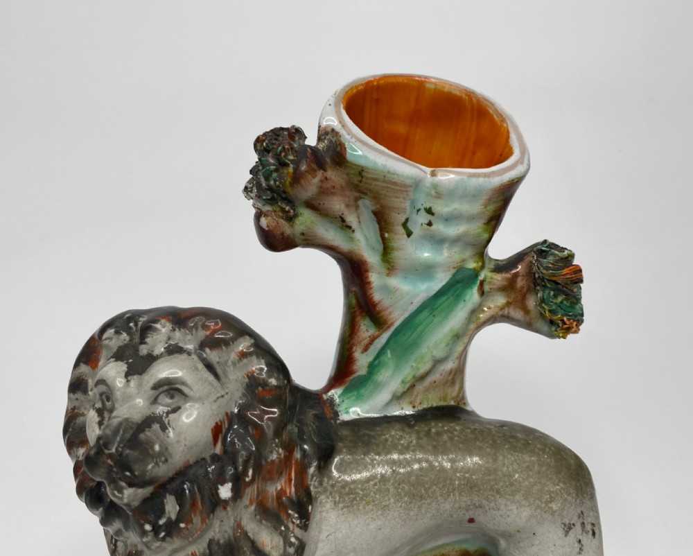 Staffordshire Lion spill vases, Thomas Parr factory, c. 1850. View XVI