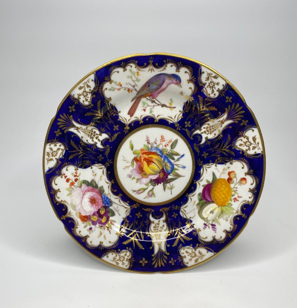Coalport porcelain plate, c. 1830.
