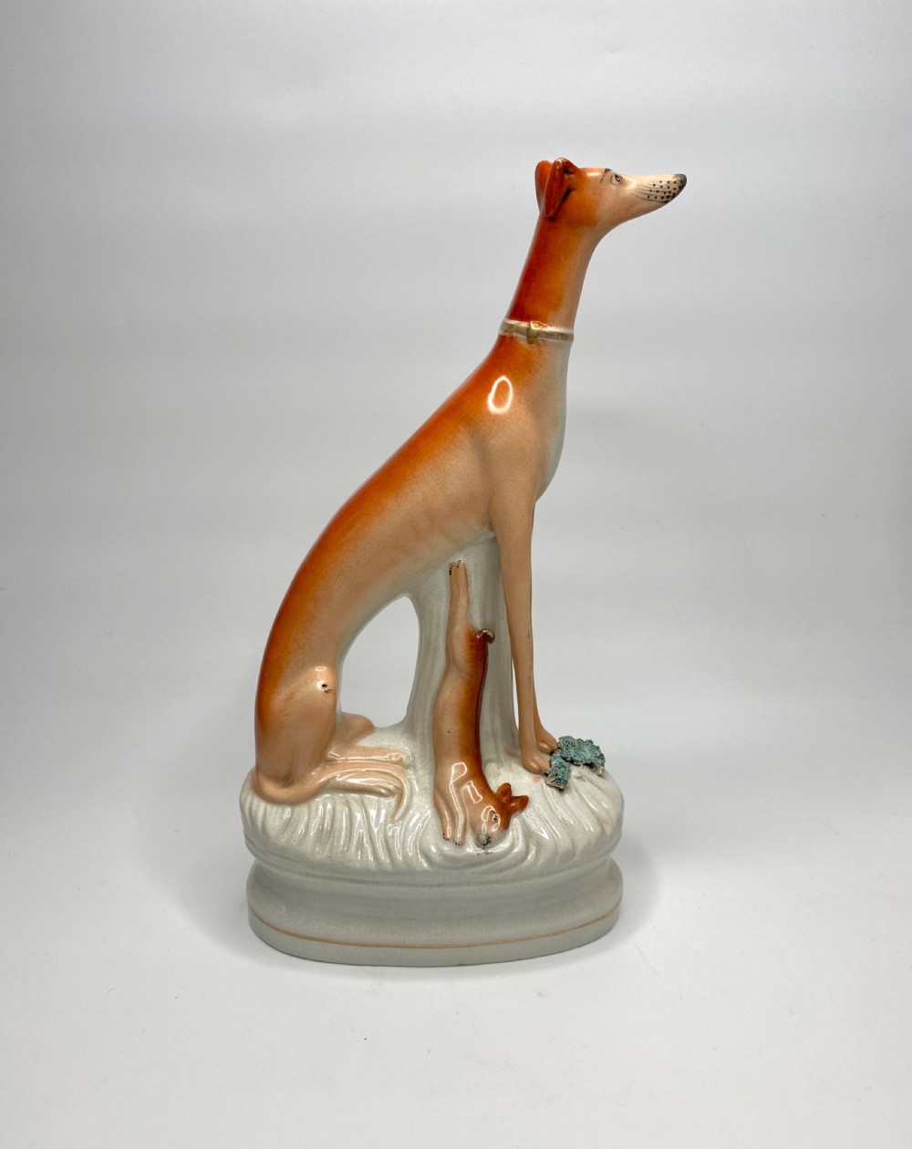 Staffordshire Greyhounds, High and Mighty,  c. 1860. View II