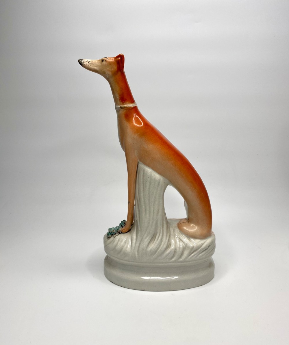 Staffordshire Greyhounds, High and Mighty,  c. 1860. View IV