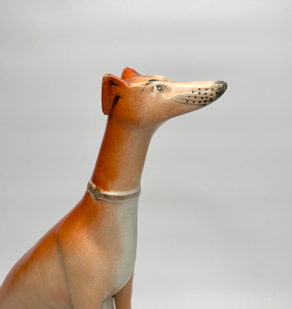 Staffordshire Greyhounds, High and Mighty,  c. 1860. View V