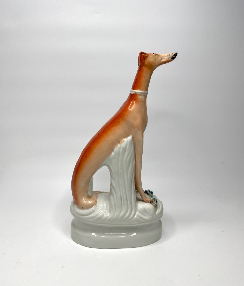 Staffordshire Greyhounds, High and Mighty,  c. 1860. View IX