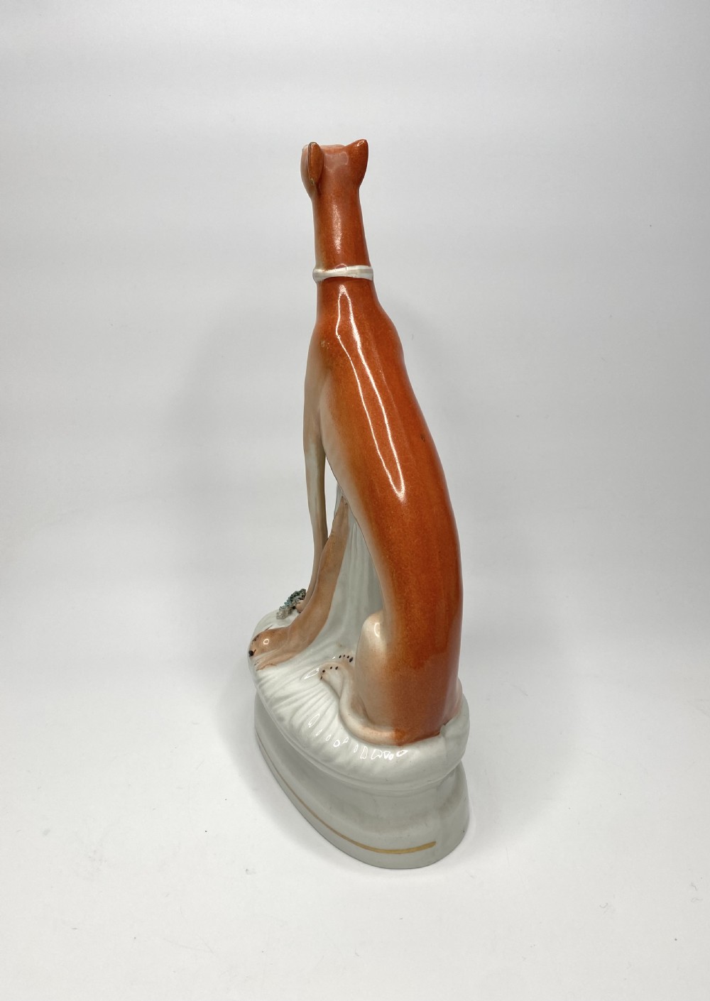 Staffordshire Greyhounds, High and Mighty,  c. 1860. View X