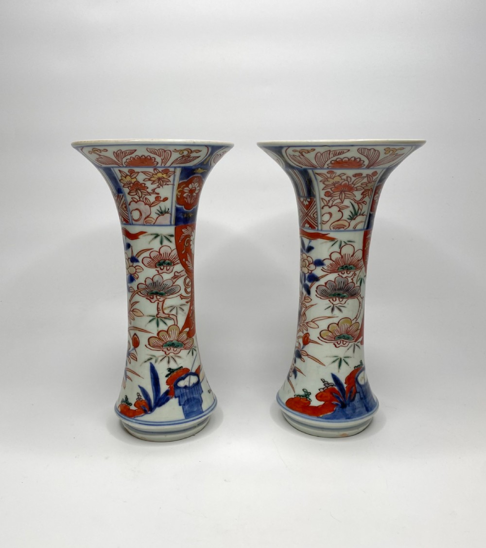 Imari porcelain vases, Arit, Japan, c. 1700. View II