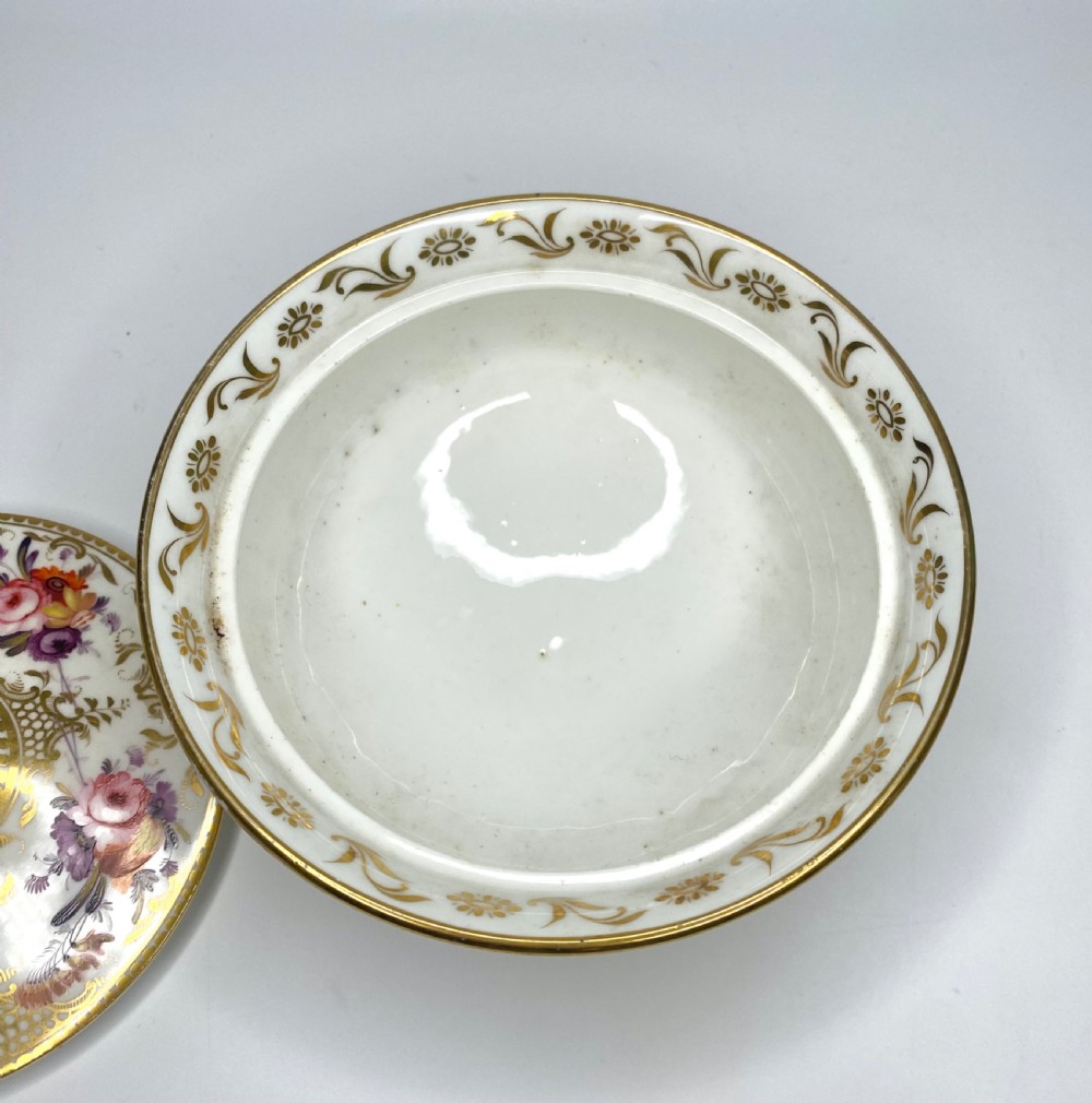 Coalport porcelain sucrier & cover, c. 1820. View VI