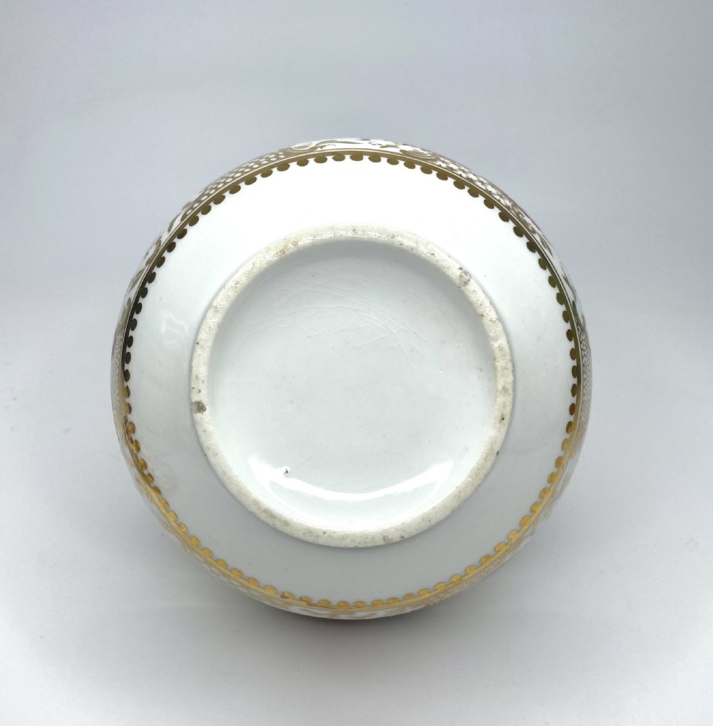 Coalport porcelain sucrier & cover, c. 1820. View XIII
