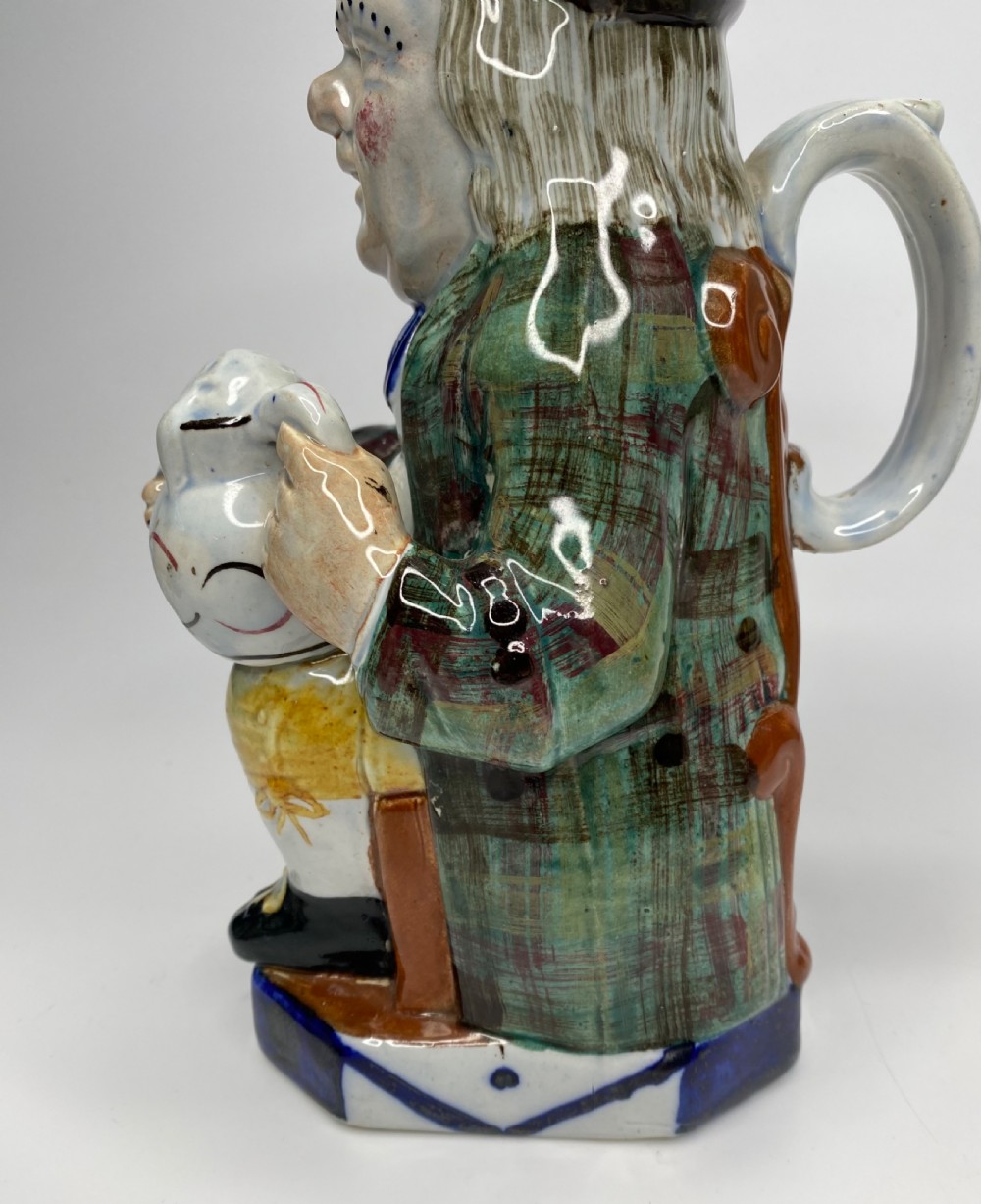Staffordshire Tartan Coat Toby jug, c. 1830. View VII