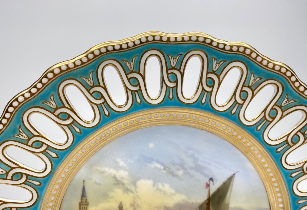 Copeland porcelain plate Venice, c. 1890. View III