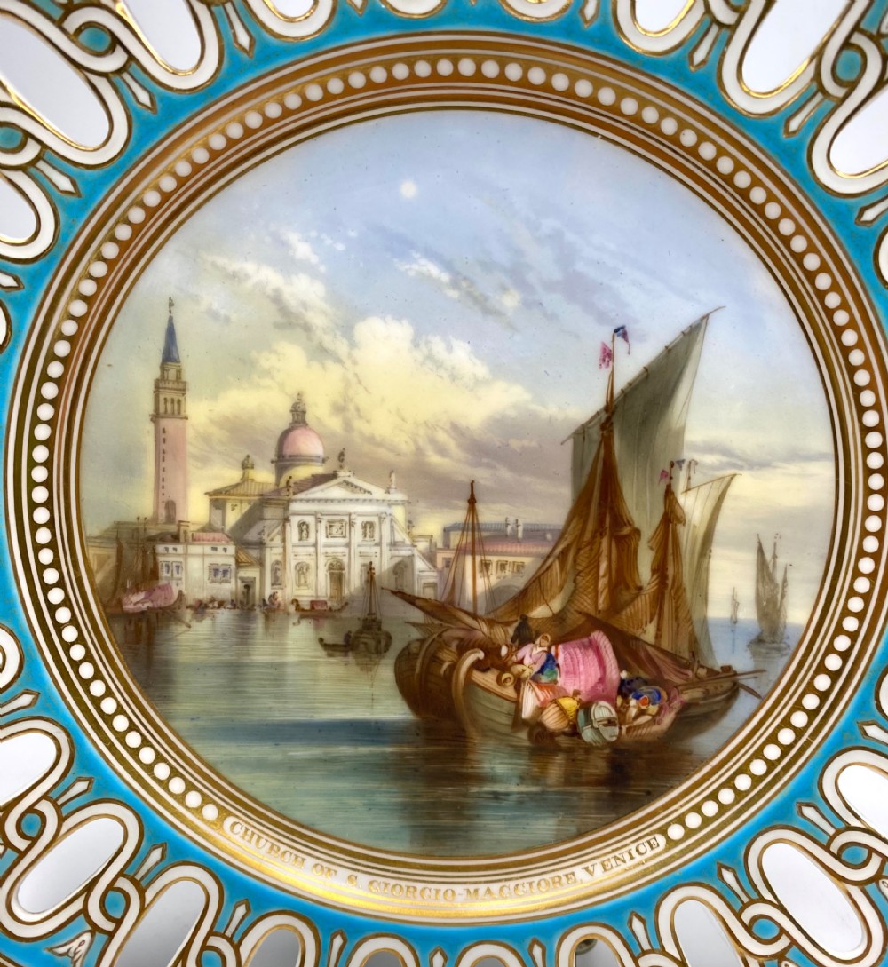 Copeland porcelain plate Venice, c. 1890. View VI