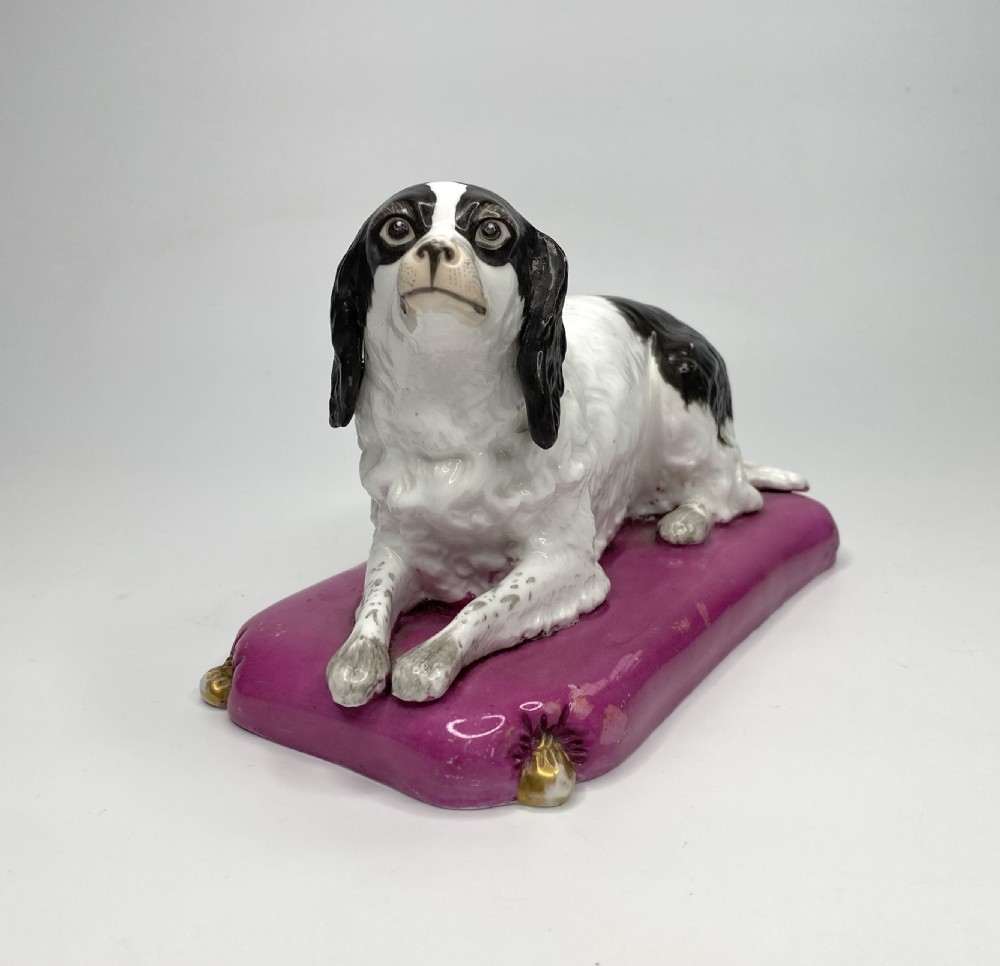 Copeland and Garrett porcelain Spaniel, c. 1840.