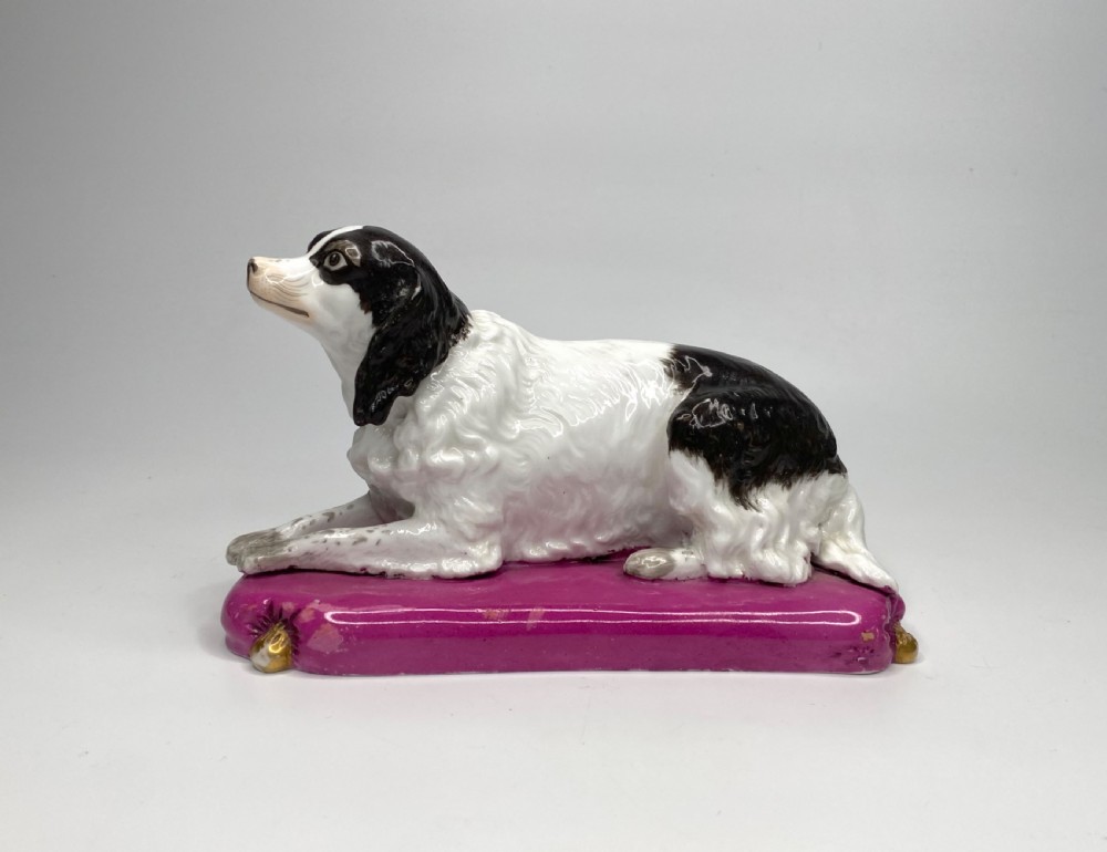 Copeland and Garrett porcelain Spaniel, c. 1840. View II