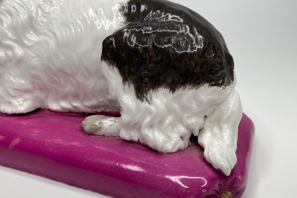 Copeland and Garrett porcelain Spaniel, c. 1840. View VIII