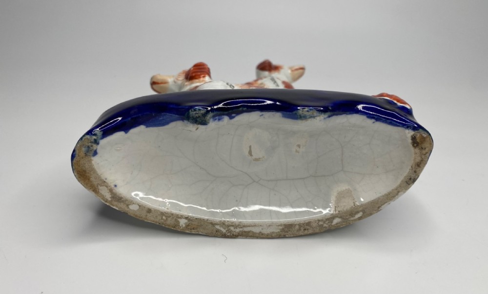 Staffordshire pottery Irish Setters, c. 1850. View VI