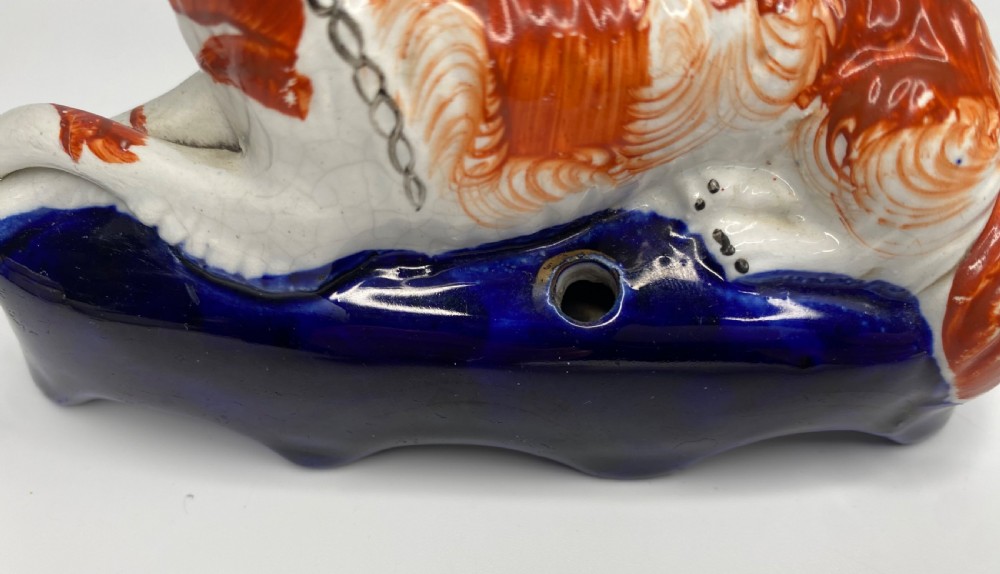 Staffordshire pottery Irish Setters, c. 1850. View VII