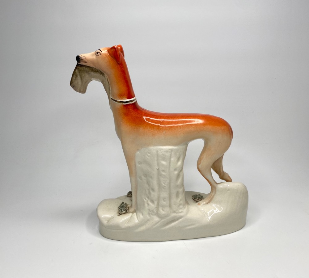 Staffordshire pottery Greyhounds, c. 1860. View IV