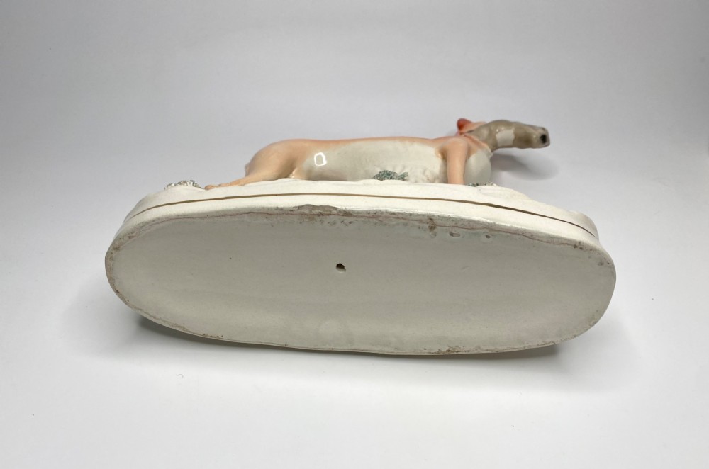 Staffordshire pottery Greyhounds, c. 1860. View VIII
