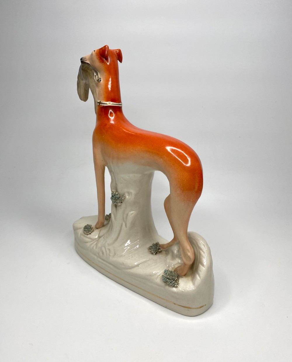 Staffordshire pottery Greyhounds, c. 1860. View XIII