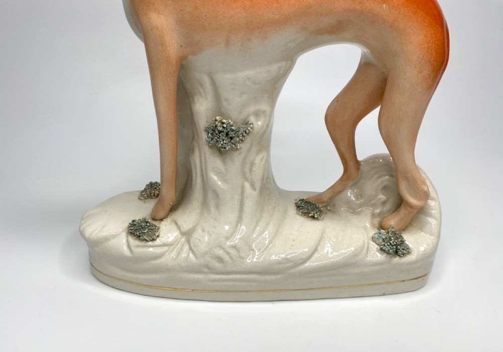 Staffordshire pottery Greyhounds, c. 1860. View XIV