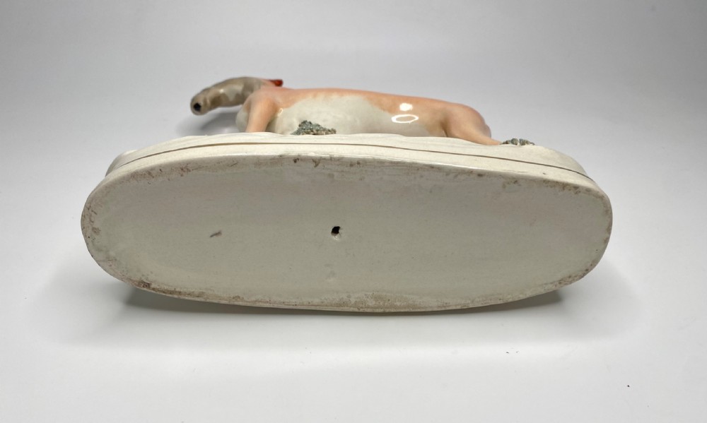 Staffordshire pottery Greyhounds, c. 1860. View XVI
