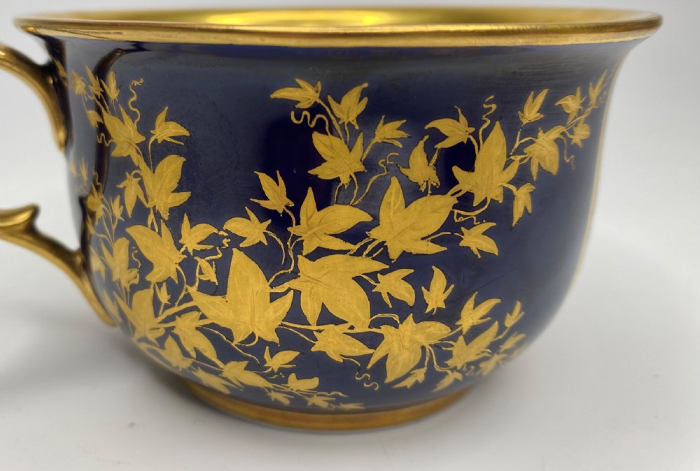 Meissen topographical cup and saucer, Dresden, c. 1835. View XV