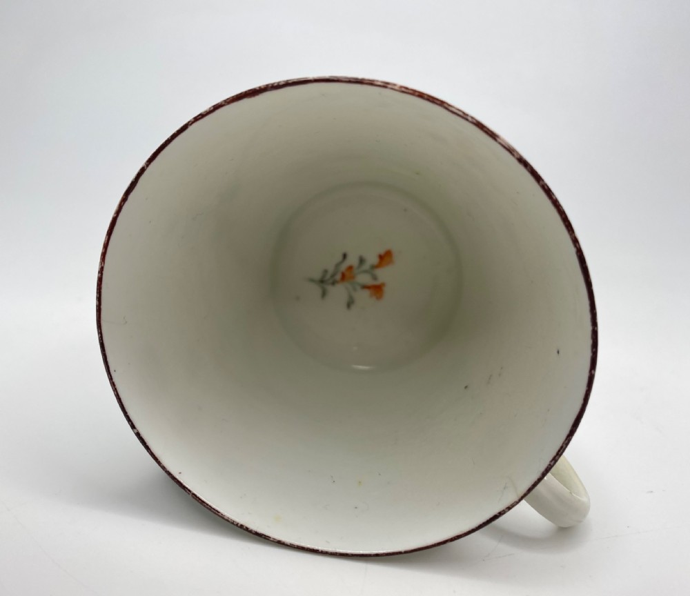 Chelsea porcelain conical cup & saucer, c. 1755. View XII