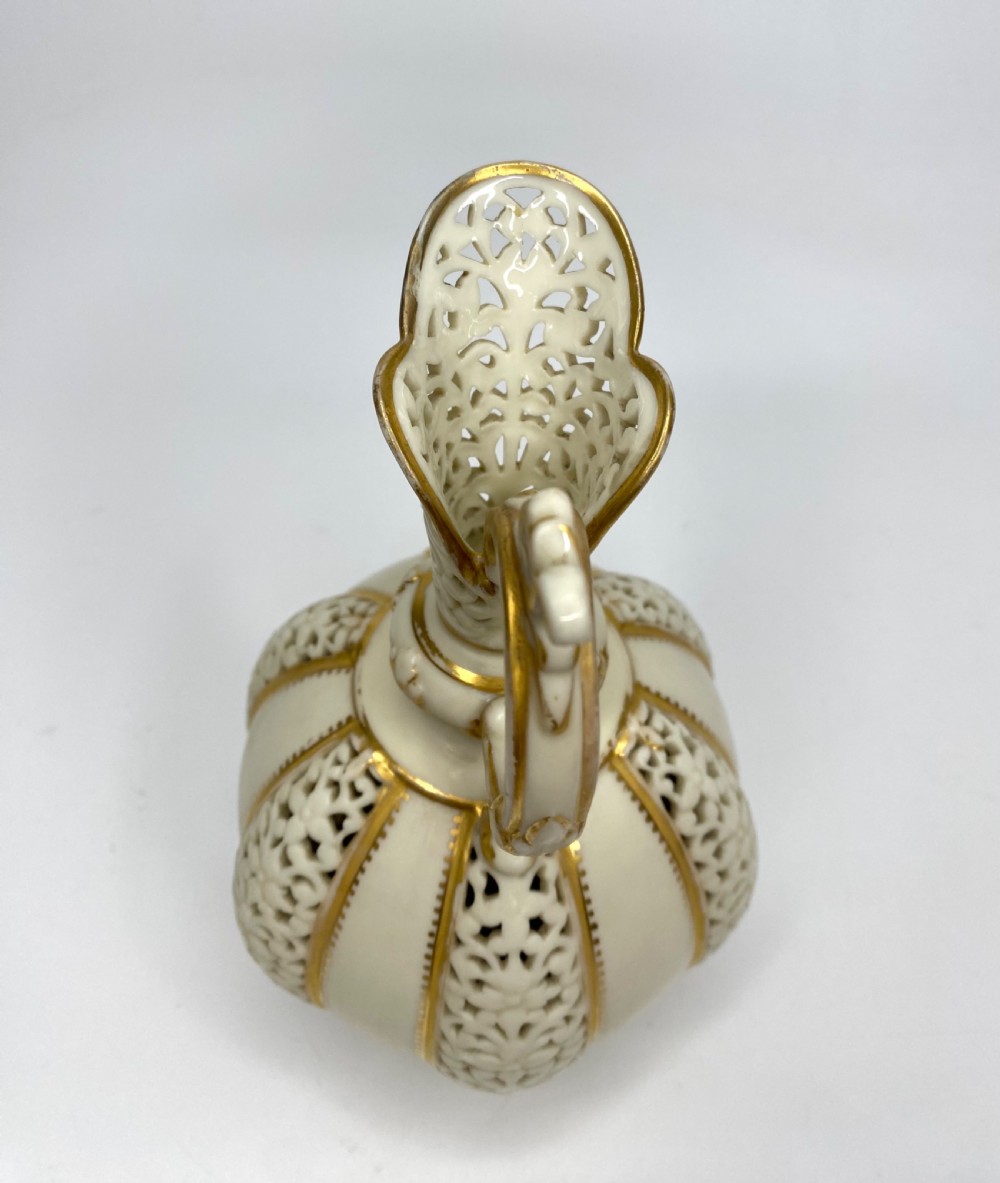 Graingers Worcester reticulated ewer, c. 1890. View VIII