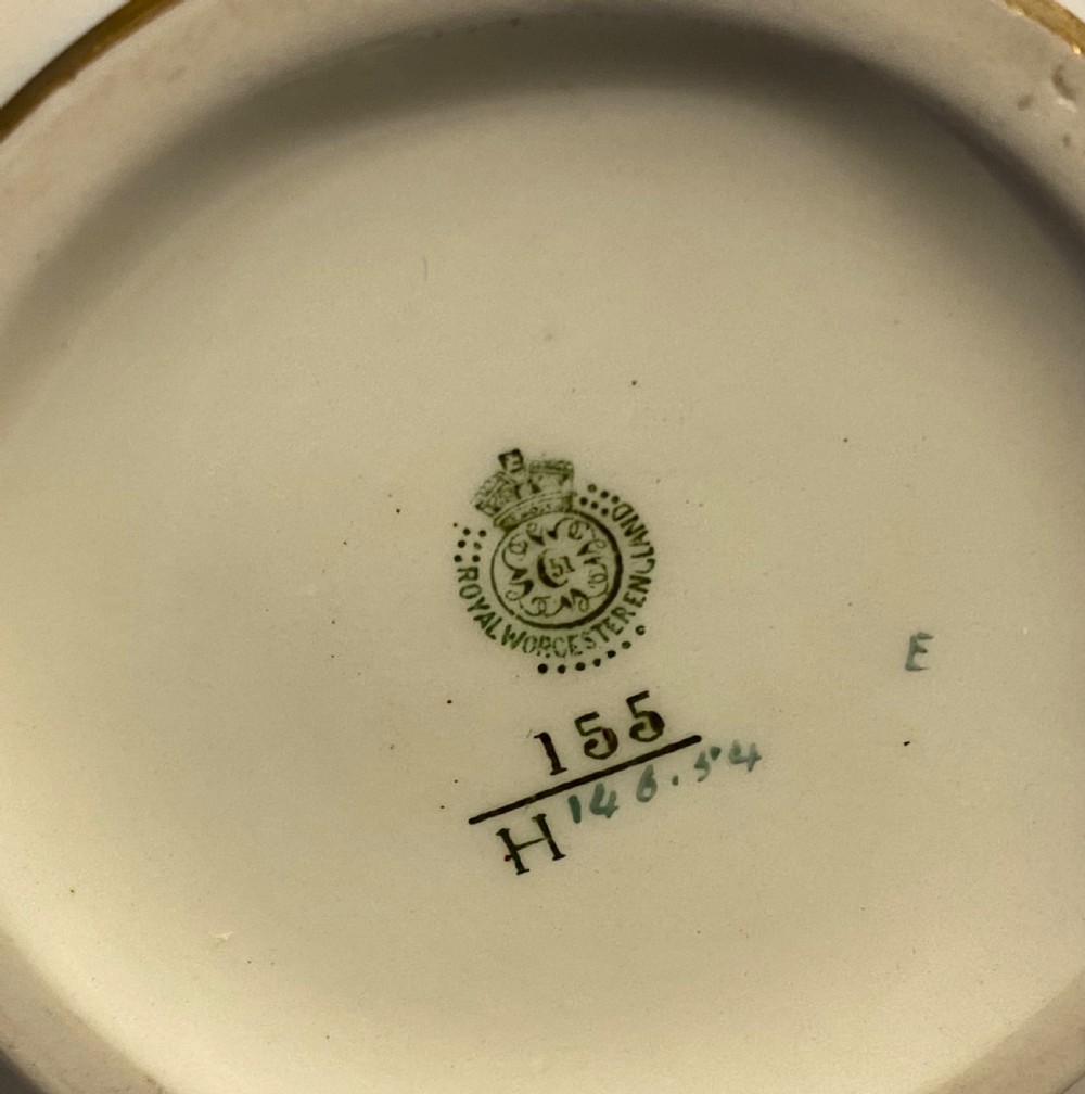 Royal Worcester porcelain vase, Yachting, Raymond Rushton, d. 1910. View VII