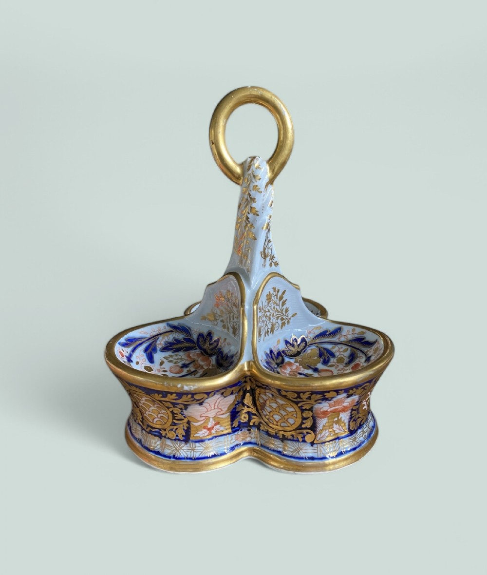 Chamberlain Worcester porcelain salt, c. 1800.