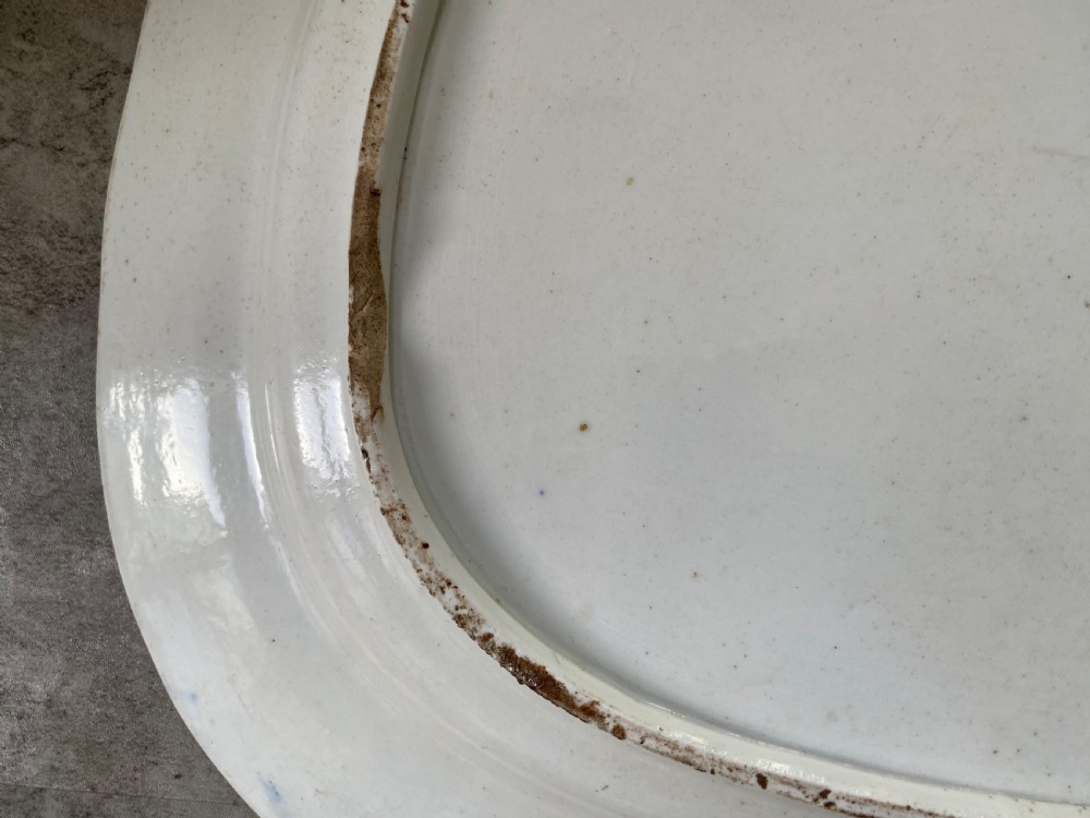 Huge Coalport meat platter, c. 1830. View VI