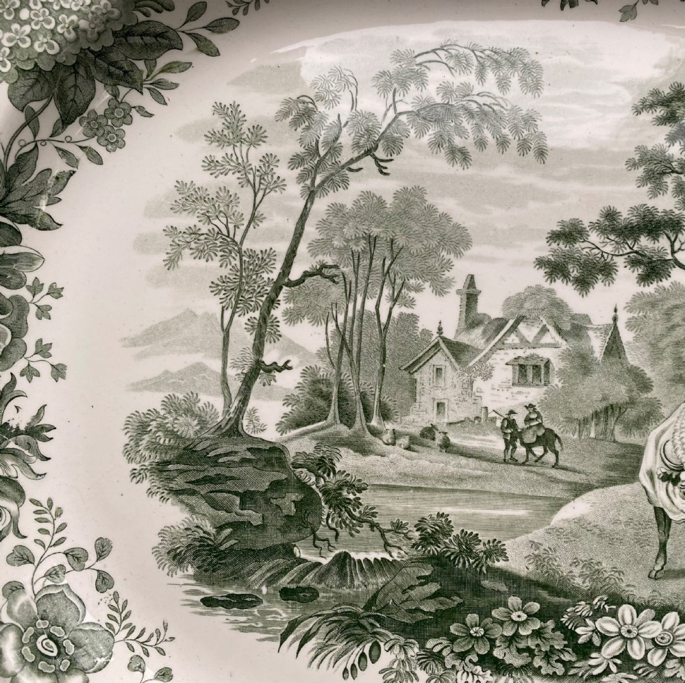 Copeland & Garrett Spode Aesops Fables platter, c. 1835. View IV