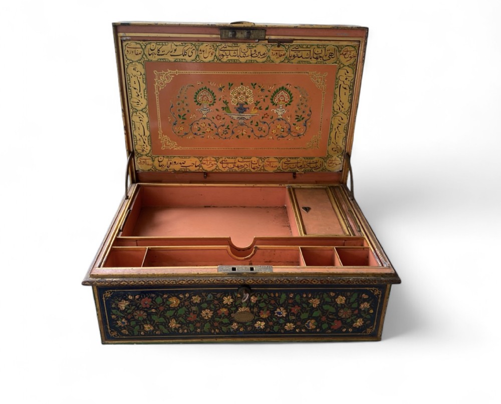 Allibhoy Vallijee & Sons Despatch box, Kashmiri, India, c. 1890.