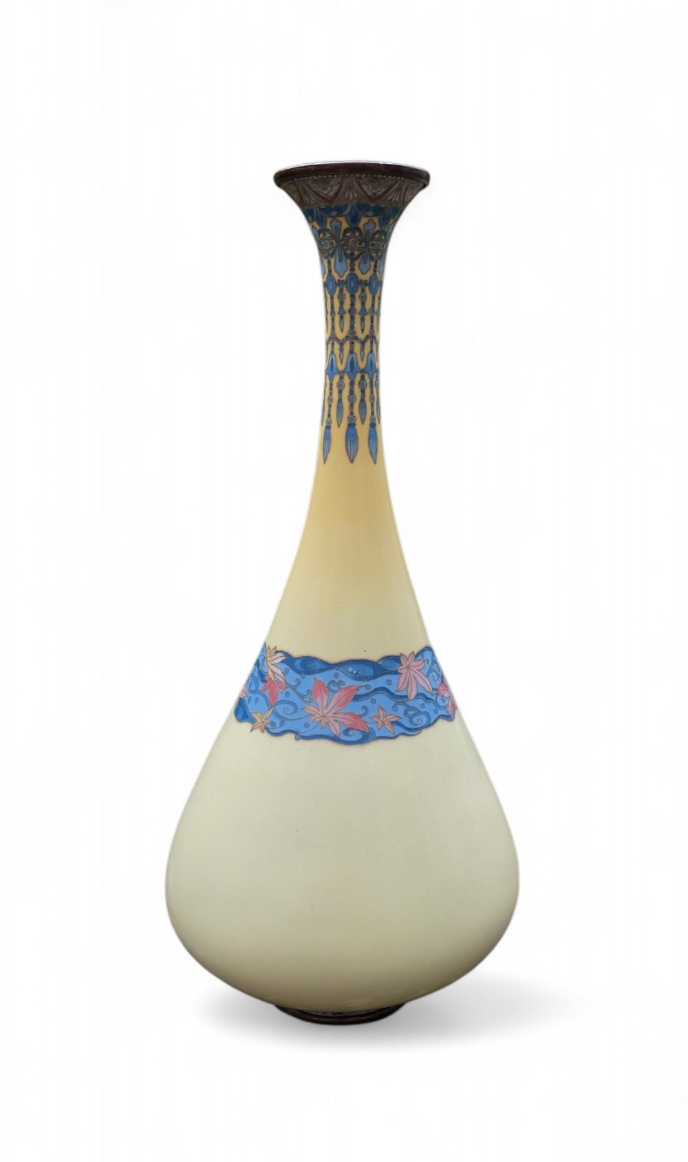 Japanese cloisonné vase, c. 1890, Meiji Period.