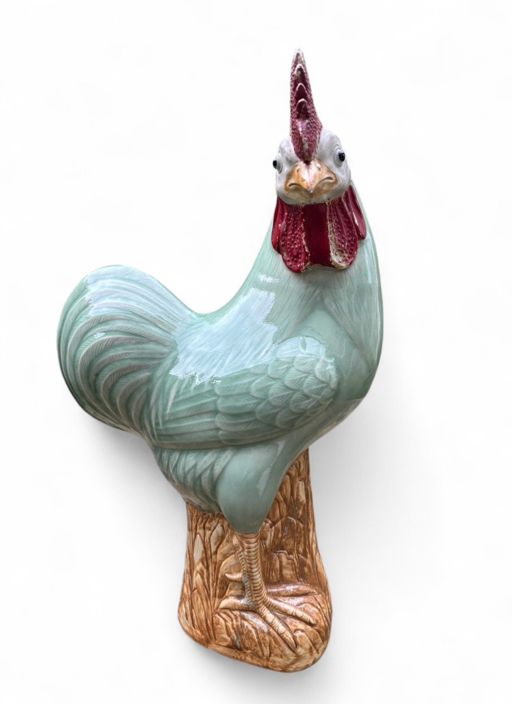 Chinese porcelain cockerel, c. 1890, Qing Dynasty.