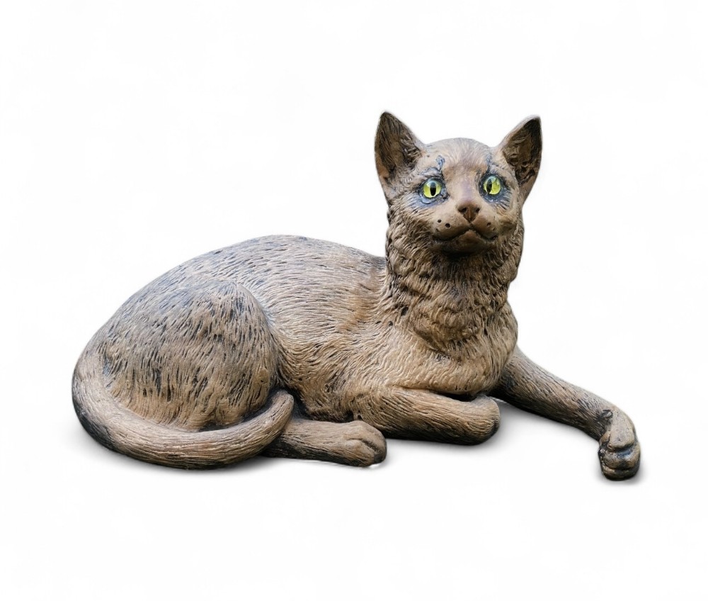 Austrian terracotta cat, c.1890.