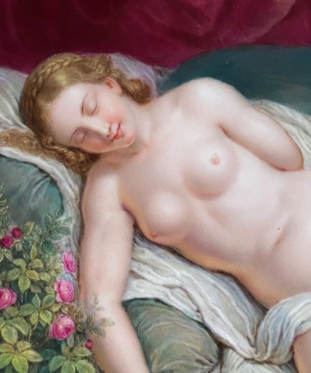 KPM Berlin plaque Venus and Cupid, c. 1870. View XI