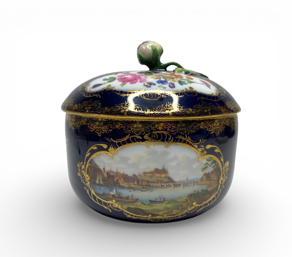 Meissen topographical sucrier Meissen, c. 1860.