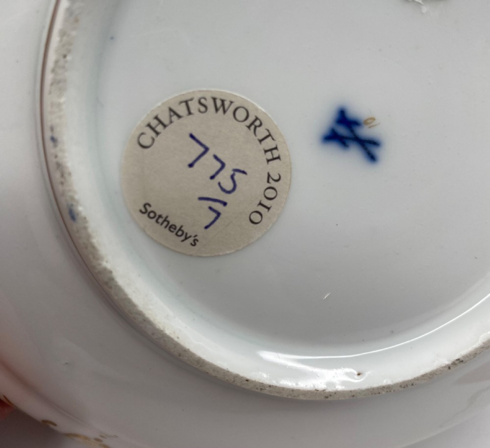 Meissen porcelain topographical breakfast cup and saucer, c. 1860. View XVII