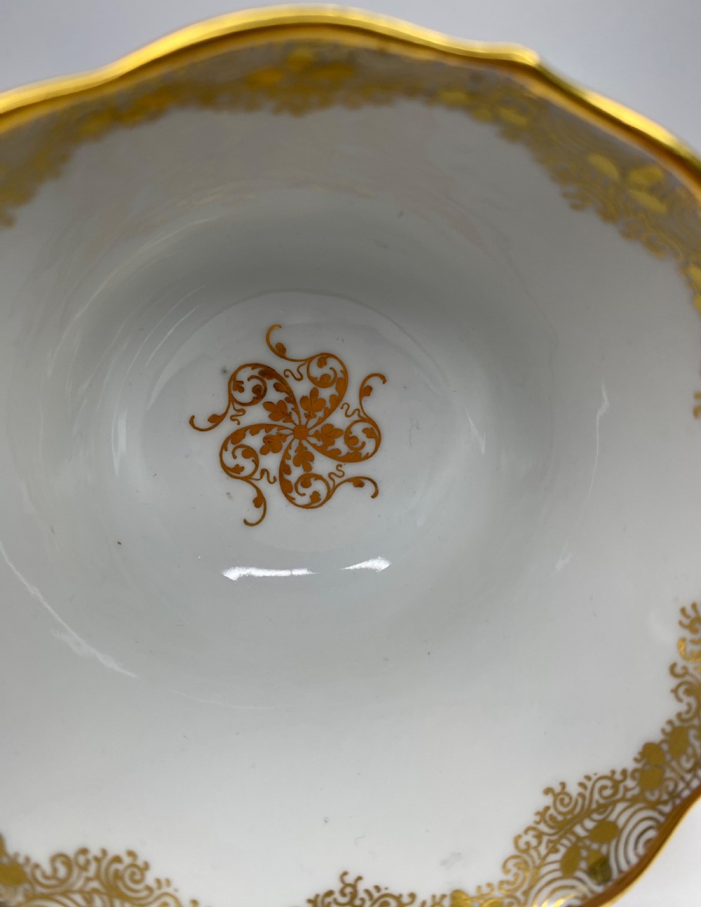 Meissen porcelain topographical breakfast cup and saucer, c. 1860. View XVIII