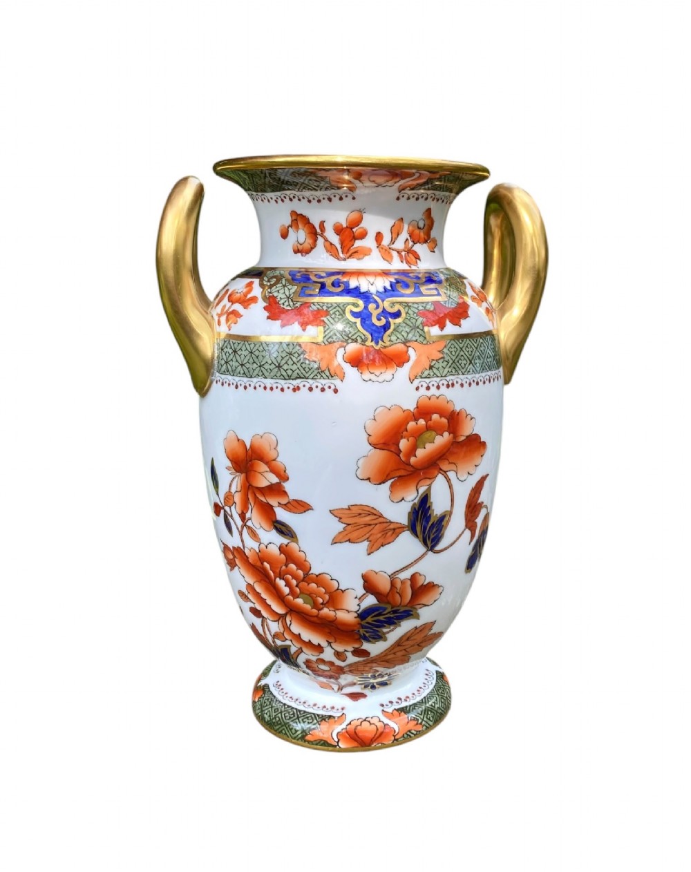 Spode Copeland’s pair Imari vases, c. 1900. View III
