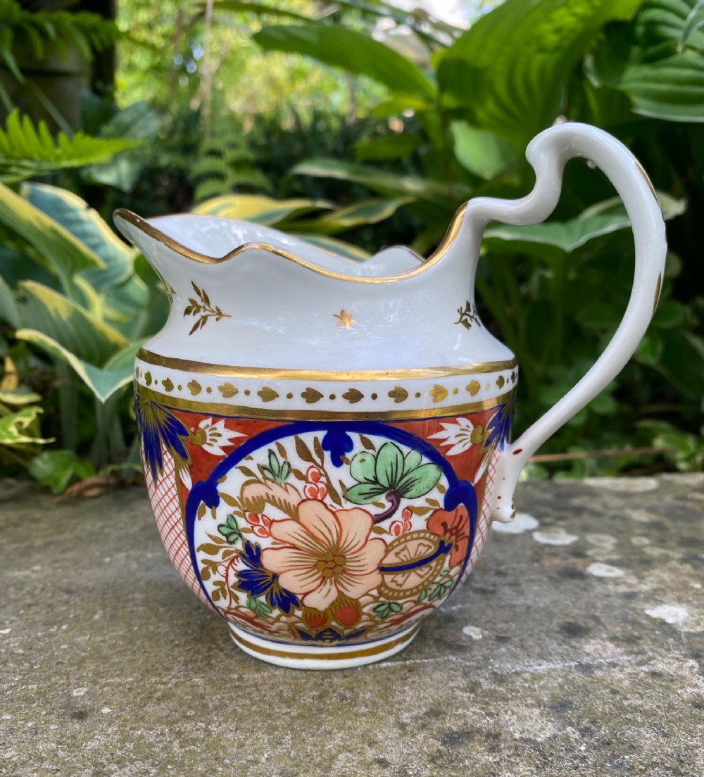 Chamberlains Worcester porcelain cream jug, c. 1810. View IV