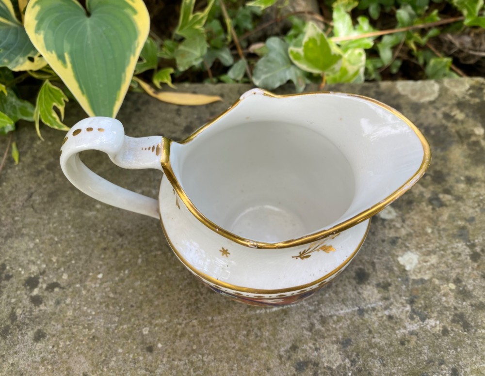 Chamberlains Worcester porcelain cream jug, c. 1810. View VII