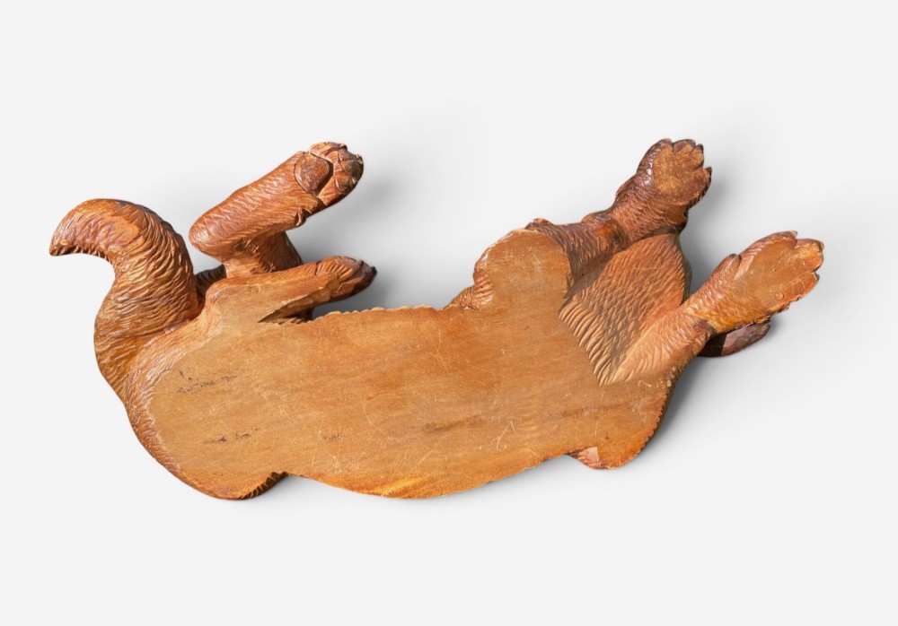 Black Forest carved St Bernard, c. 1900. View VIII
