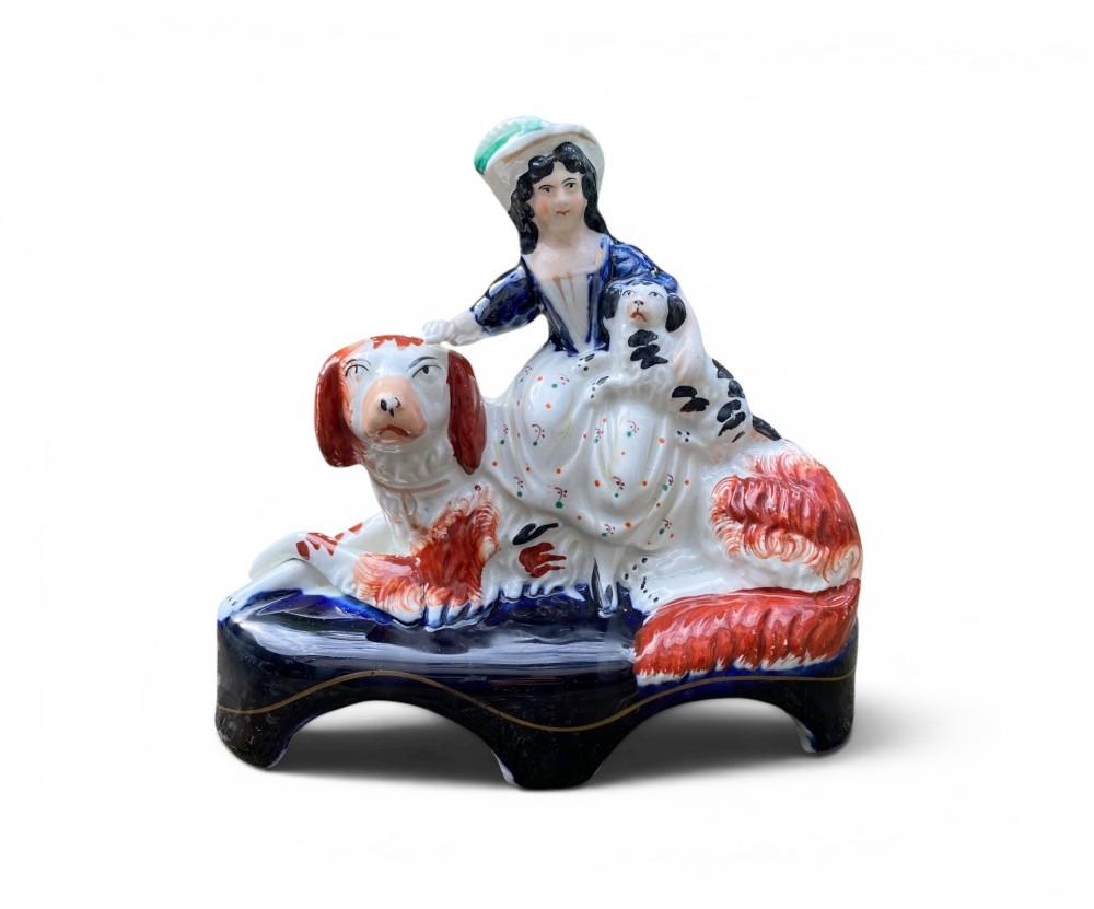Staffordshire pottery Irish Setters and Royal Children, c. 1850. View IV