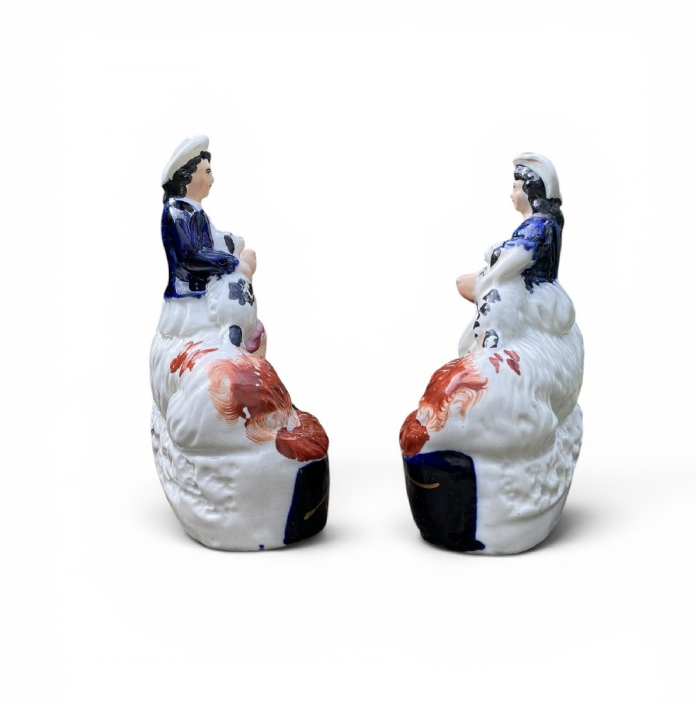 Staffordshire pottery Irish Setters and Royal Children, c. 1850. View VII