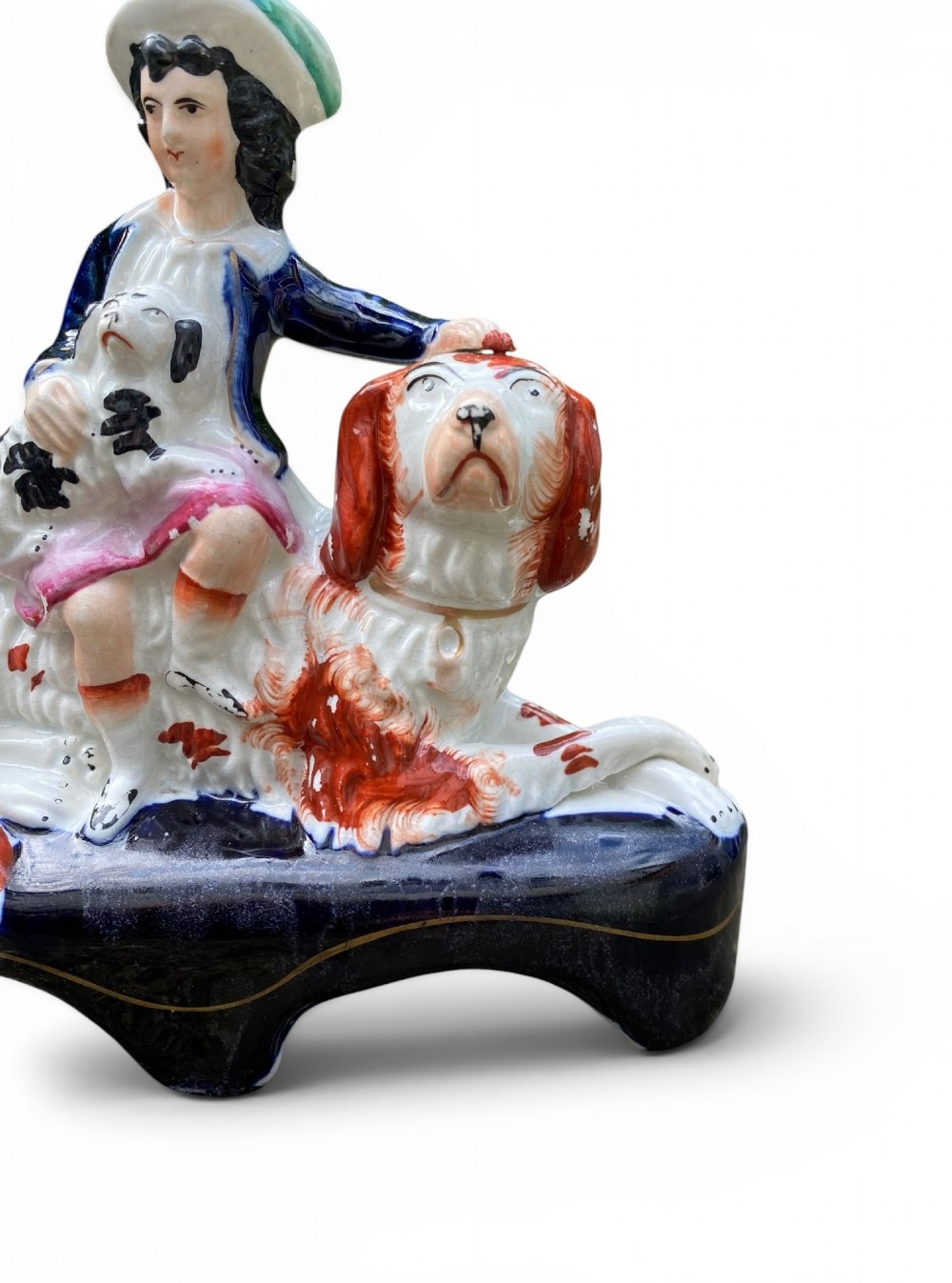 Staffordshire pottery Irish Setters and Royal Children, c. 1850. View VIII