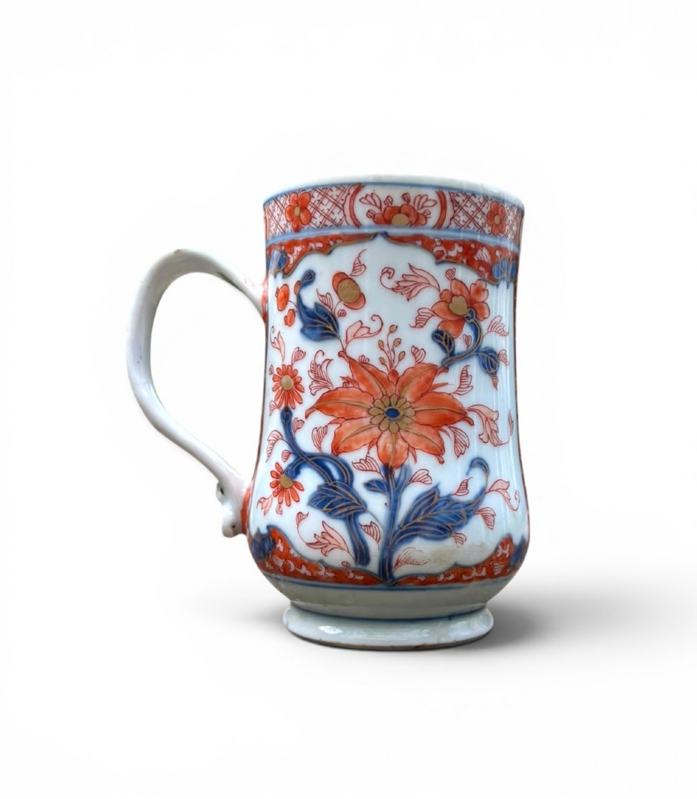 Chinese porcelain Imari mug, c. 1730.