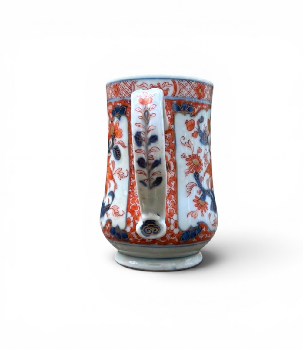 Chinese porcelain Imari mug, c. 1730. View III