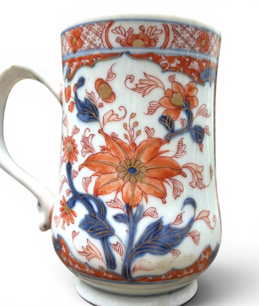 Chinese porcelain Imari mug, c. 1730. View VI